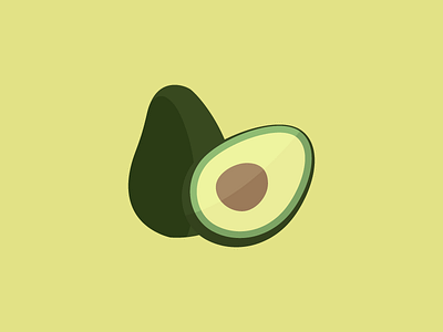 Avocado avocado flat fruit illustration vector