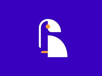 B for Bird 36 days of type bird custom type illustration lettering logo minimalist typography vector