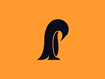 P for Penguin 36 days of type illustration logo p penguin vector
