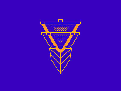 V for Voyage icon illustration logo minimalist ship v vector voyage