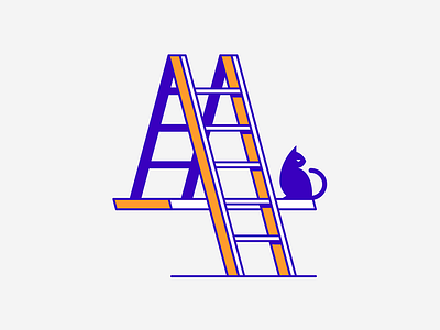 4 for Unlucky 36 days of type 4 cat illustration ladder type unlucky vector