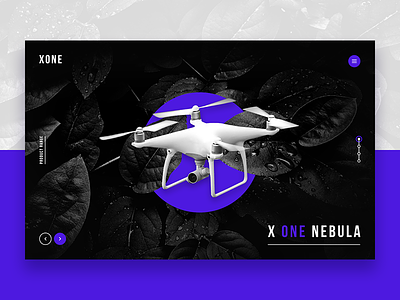 Landing Page - Product Drone desktop digital drone header hero interactive minimalist product ui website