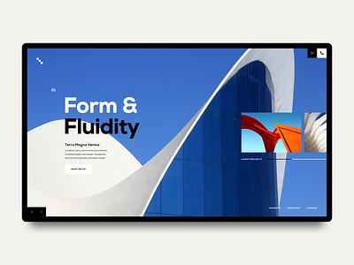 Architecture Landing Page V2 architecture building hero landing page real estate ui ux web