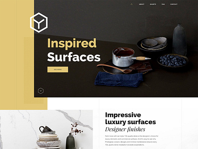 YDL Stone - Luxury Surfaces design flat interior marble surface ui ux web website