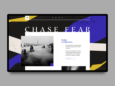 Chase Fear Landing Page