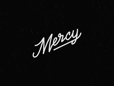 MERCY cursive logo mercy script type type design typography vector