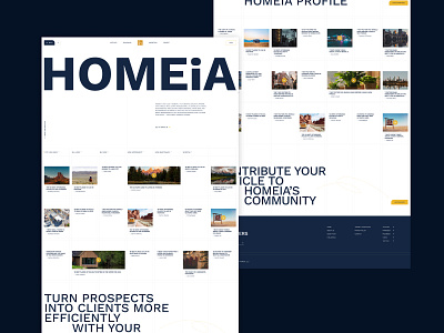 HOMEiA Homepage clean website design concept design ui userinterface ux website