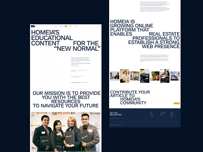 HOMEiA About Page branding clean website design concept design ui userinterface ux website