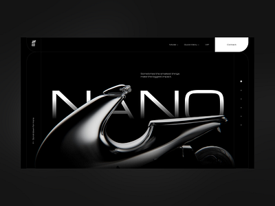 Bandit9's Nano Concept Page clean website design concept design graphic design ui userinterface ux website