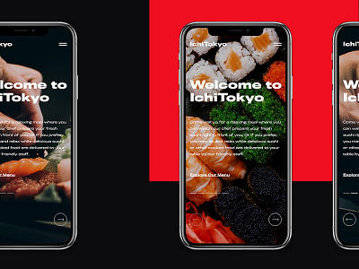 IchiTokyo - Sushi Restaurant Website Design agency sushi ui user experience userinterface ux web design website website design
