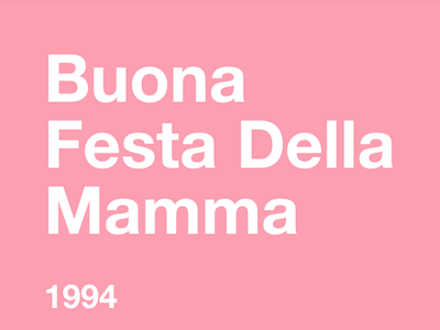 Buona Festa Della Mamma grid helvetica neue iphone
