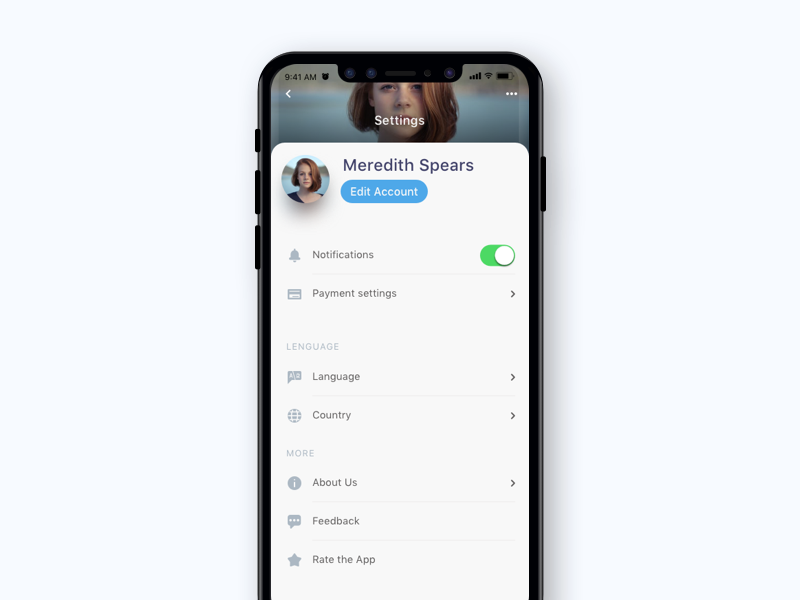 IPhone X Settings By C sar On Dribbble