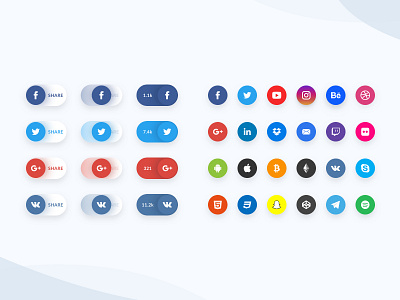 Daily UI #10 - Social Share clean clear creative dailyui design ecommerce free freebie inspiration interface minimal share sketch social ui uikit ux web webdesign