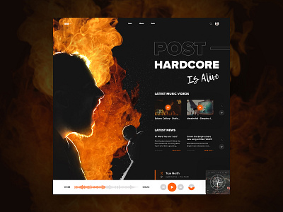 SQUARE - Post-Hardcore Is Alive creative daily inspiration interface music sketch square ui ux web webdesign