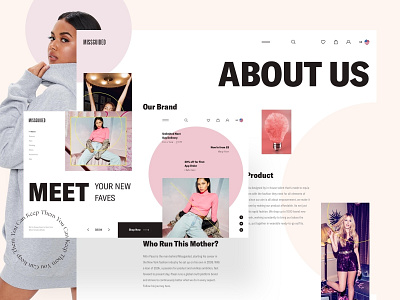 MISSGUIDED - Visual Experiment clean clear creative dailui design ecommerce grid inspiration interaction interface missguided porfolio sketch typography ui ux web webdesign website woman