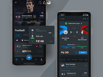 ValueBet - Mobile App adminpanel analitycs bet bets betting bookmakers chart chat dashboard football game interface ios mobile mobile app mobile bet profile social sport web