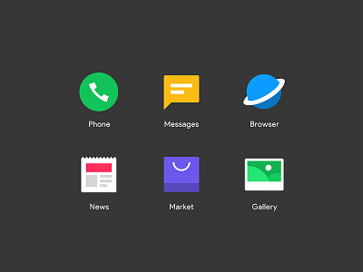 Redesign Icons of a Launcher Vol.1
