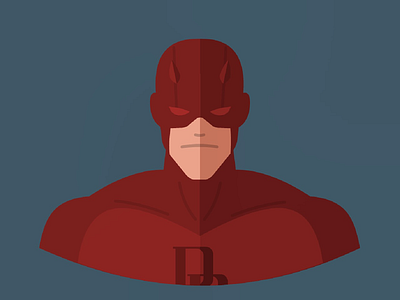 Daredevil daredevil flat flatdesign vectoart vector