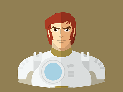 Captain Future capitaineflam captainfuture flat flatdesign vector vectorart