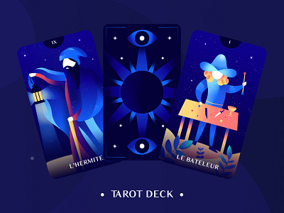 Marseille Tarot - 1 card illustration tarot vector