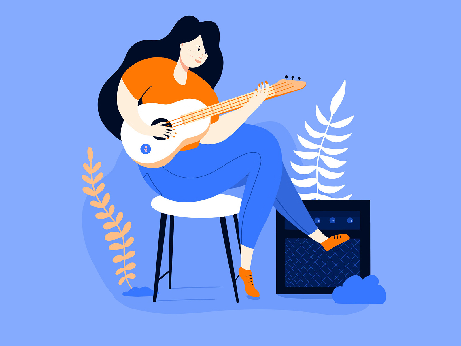 Musician Girl by DODB on Dribbble