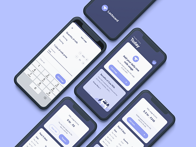 Lactocard - Daily milk usage at your palm cards ui clean ui information architecture product design