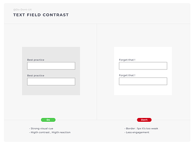 Do Don't - Contrast Field