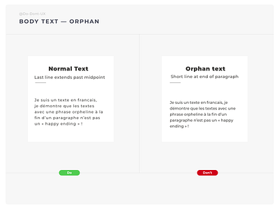 Do Don't UX - Body text