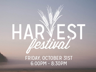Harvest Festival bridgeway church family festival field harvest sunday type typography wheat
