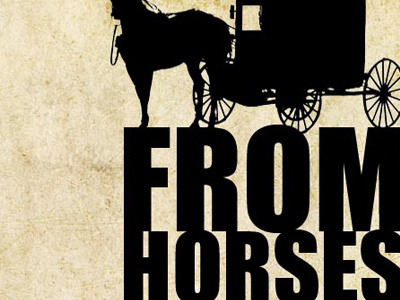 Book Cover amish book cover horses silhouette typography vintage