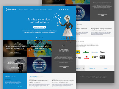 Principa homepage redesign