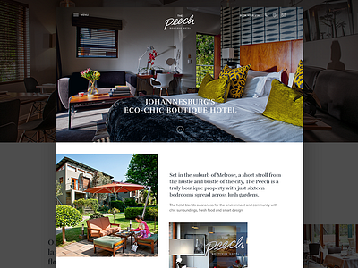 Hotel website redesign clean homepage hotel redesign restuarant simple ui website