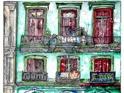 Cuba series. Illustrations. artist cuba fine art illustration illustrations illustrator watercolor