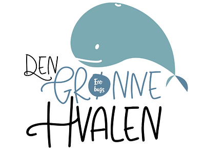 Den Grønne Hvalen. Logo design.