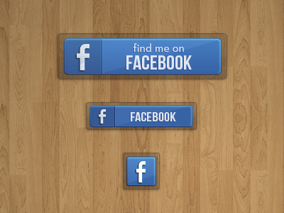 Social Button Preview blue button design facebook interface preview social