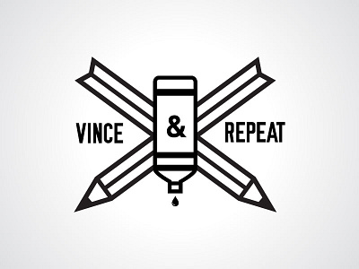 Vince&Repeat branding copywriter crest identity logo writer