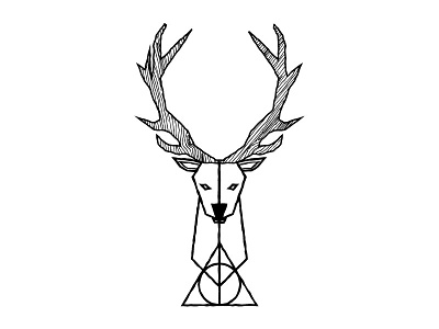 stag patronus tattoo