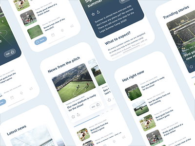 News Cards - New Blog Post app article articles card cards design football interaction mobile news news app newsfeed reading sketch soccer sports ui user experience user interface ux