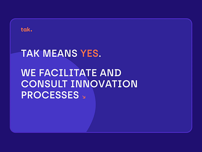 TAK Innovation - Web design animation design design sprint design thinking interaction principle service design tak ui user experience user interface ux web web design webdesign webflow website website design