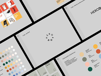 HeroDOT - Brand guide agency archia brand brand design brand guide brand guidelines brand identity brandbook branding branding agency branding design colors gray guidelines identity design logo logotype mark studio typography