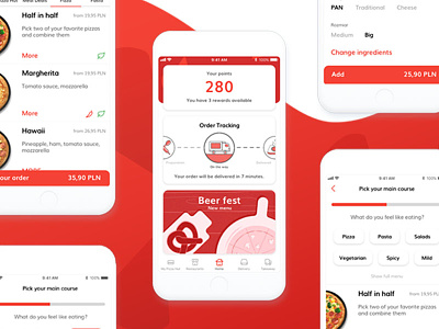 Pizza Hut App Redesign app application food interaction interface mobile mobile design pizza pizza hut ui ux