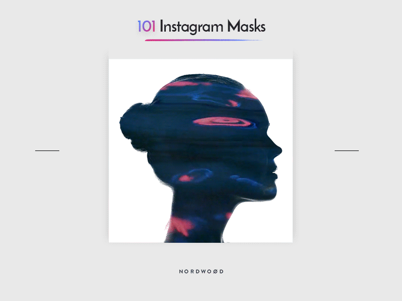 InstaMask Ultimate Collection animated gif double exposure gif instagram minimal online marketing photography pink psychedelic social social advertising social media