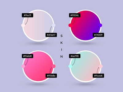 Gradient presets for our new WordPress theme SKIN