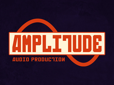 Amplitude Audio Logo amplitude audio identity logo logomark production recording studio sine wave socialist realism soviet space