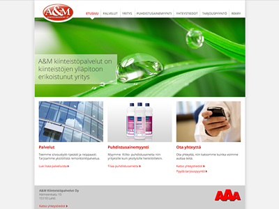 A&M website graphic design ui website