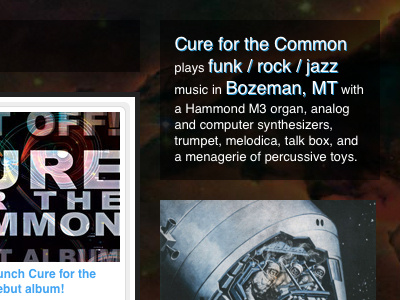 Band Website (Homepage)