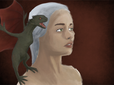 Daenerys Targaryen game of thrones ipad jot pro procreate