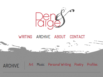 Pen & Paige Header blog bootstrap mobile navigation responsive website wordpress
