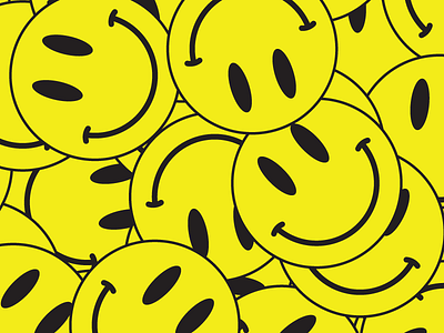 smiley face 90s culture face illustration pop poster smiley symbol yellow