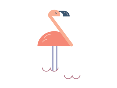 Flamingo animal design flamingo geometric graphic icon illustration pink